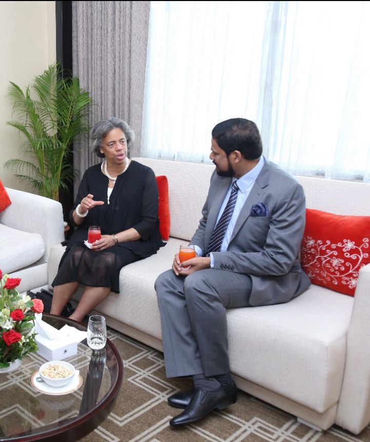 Meeting with a foreign diplomat